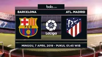 La Liga: Barcelona vs Atletico Madrid. (Bola.com/Dody Iryawan)
