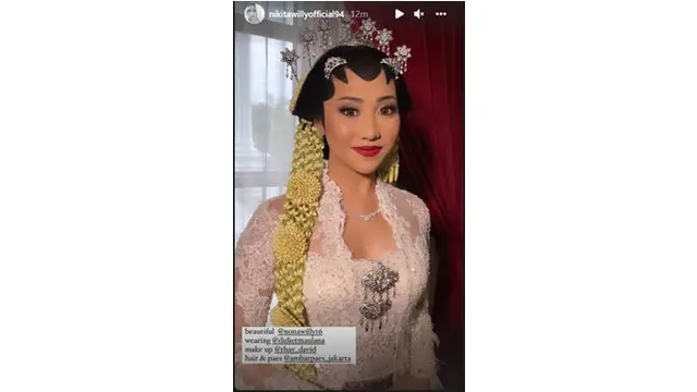 6 Momen Akad Nikah Winona Adik Nikita Willy, Memesona Pakai Busana Adat Minang