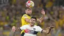 Borussia Dortmund menang tipis 1-0 atas PSG.  (AP Photo/Matthias Schrader)