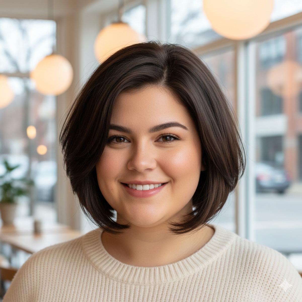 Inverted Bob dengan Layer Halus - Ciptakan Ilusi Wajah yang Tirus