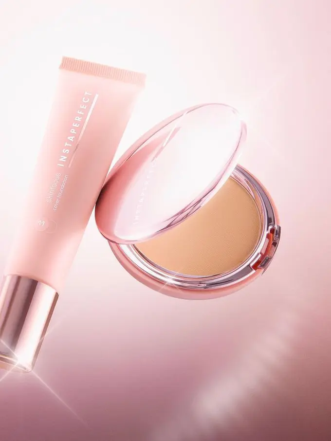 Instaperfect Skinfocus Cover Foundation dan Instaperfect Matte Fit Powder Foundation
