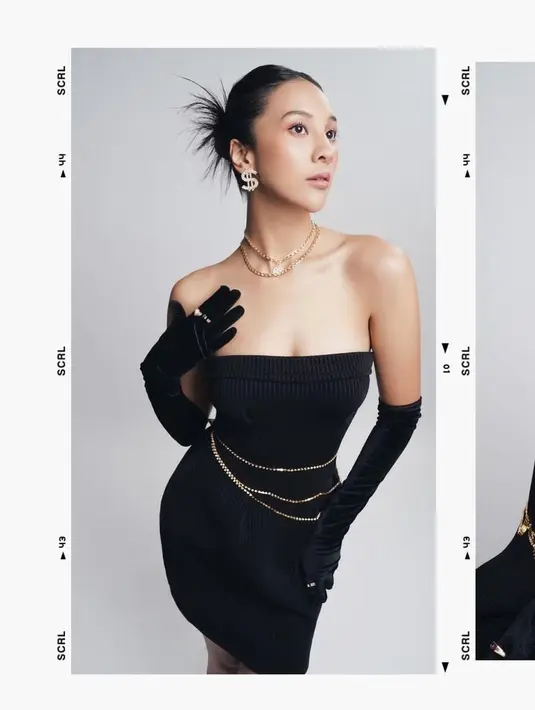 Kamu juga bisa hadir di acara resmi dengan pakaian seperti ini. Tak lupa memakai perhiasaan agar look mu terlihat memukau. [instagram/anyageraldine]