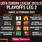 Jadwal Liga Europa Playoffs Leg 2 Live Vidio Jumat 24 Februari : Nantes Vs Juventus, Barcelona Vs Manchester United