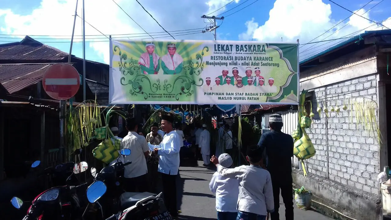 Lebaran Ketupat populer disebut Buka Sunnah oleh masyarakat Maluku Utara. (Liputan6.com/Hairil Hiar)