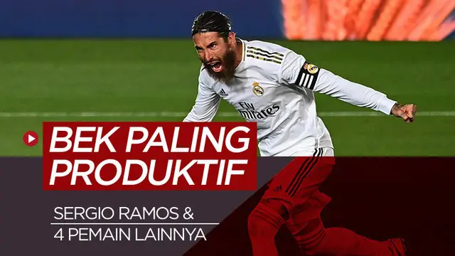 MOTION GRAFIS: 5 Bek Paling Produktif Abad 21, Catatan Sergio Ramos Paling Jos!