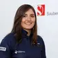 Pebalap wanita asal Kolombia, Tatiana Calderon, menjadi pebalap penguji Sauber pada F1 2017. (Bola.com/Twitter/SauberF1Team)