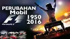 Video deretan perubahan mobil-mobil Formula 1 dari tahun 1950 sampai 2016.