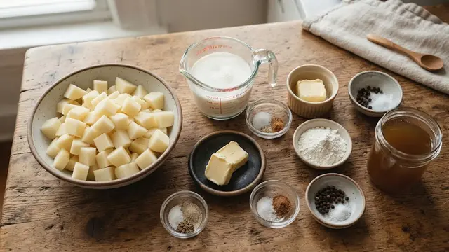Bahan Resep Mashed Potato Saus Gravy