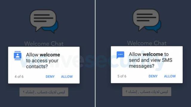 Ilustrasi Aplikasi Chatting. Dok: welivesecurity.com