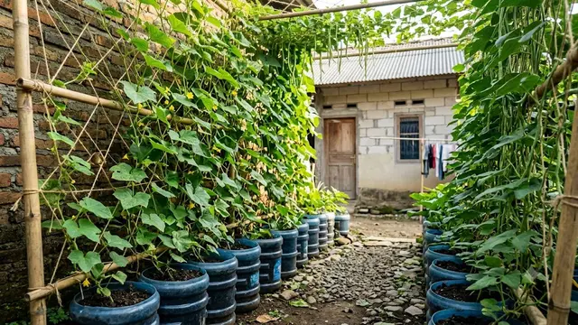 Kebun Galon dengan Sistem Rambatan
