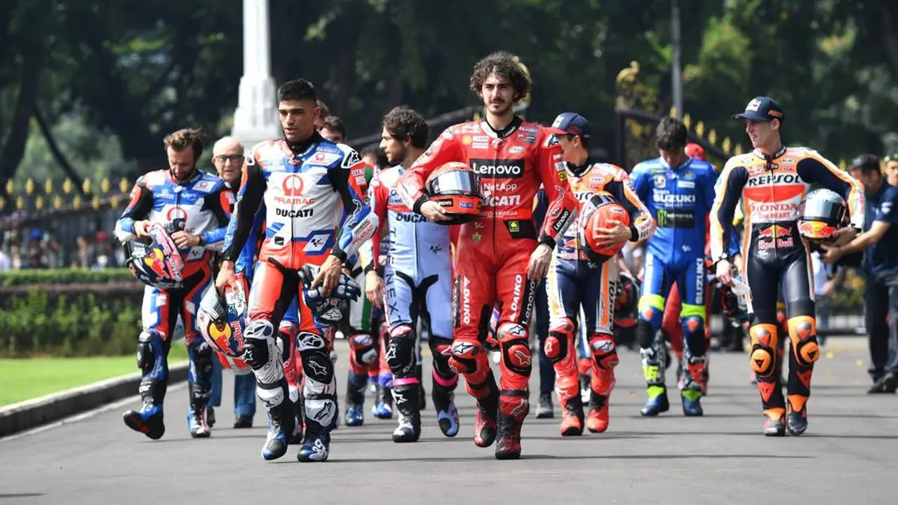 Presiden Jokowi Terima Pembalap MotoGP di Istana Negara