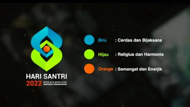 Makna filosofi logo Peringatan Hari Santri 2022 disampaikan Menteri Agama Yaqut Cholil Qoumas atau Menag Yaqut.
