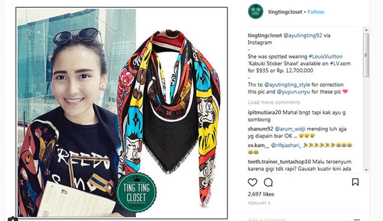 (Instagram/tingtingcloset)