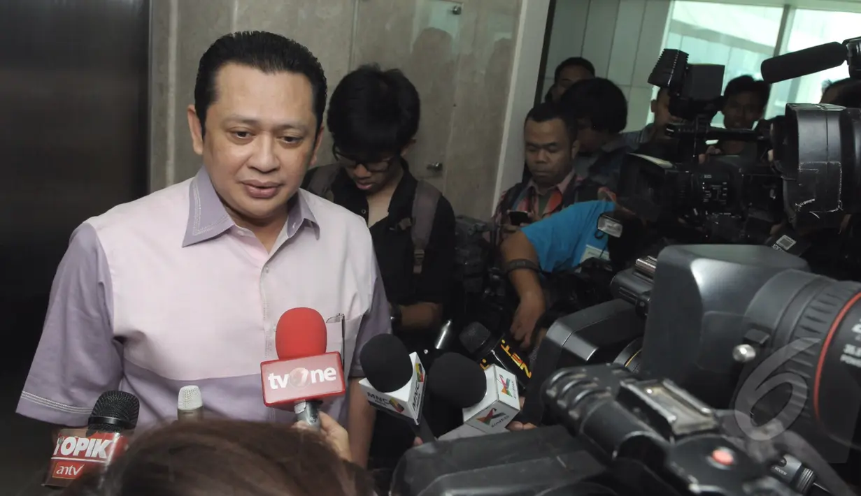 Bambang Soesatyo anggota Partai Golkar dari kubu Munas Bali (Liputan6.com/Andrian M Tunay)