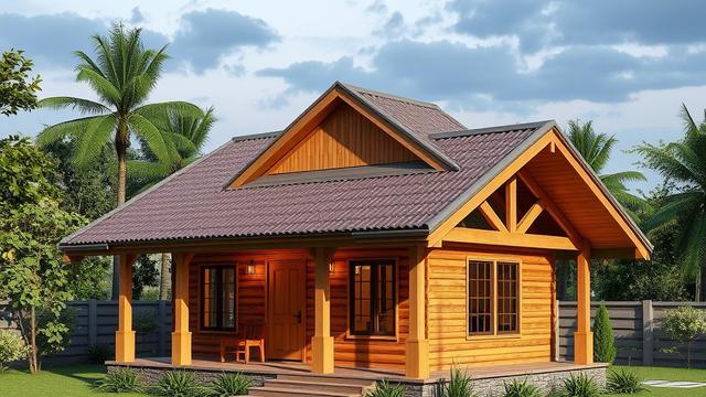 8 Inspirasi Model Rumah Kayu Sederhana tapi Indah di Kampung, Bikin ...