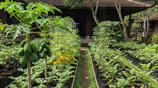 Kebun Buah Sederhana di Desa