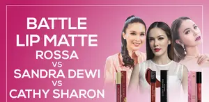 Review: Cobain Lip Matte Rossa, Sandra Dewi, dan Cathy Sharon
