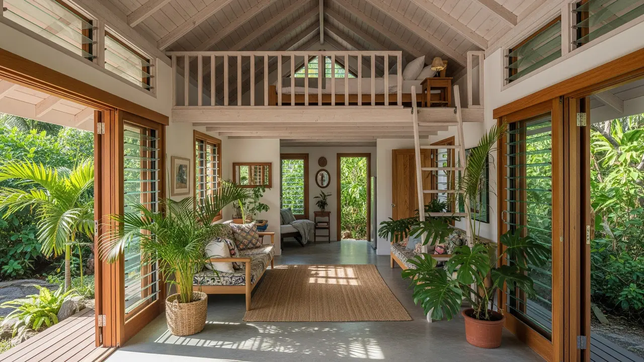 Model Rumah Kecil tapi Punya Mezzanine untuk Tambahan Ruang Tidur
