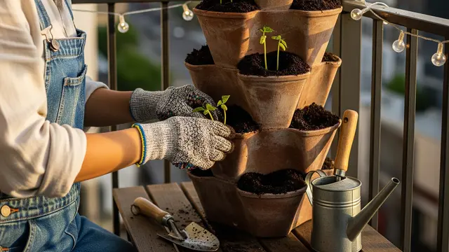 Menanam Buncis Mini di Vertical Planter untuk Ruang Terbatas