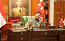 Menhan Prabowo dan Didit Dikawal Mayor Teddy Hadir Open House Jokowi di Istana