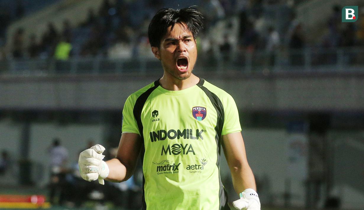 Kurniawan Kartika Ajie menjalani debut yang manis bersama Persita Tangerang. Ia membawa Pendekar Cisadane menang tiga gol tanpa balas. (Bola.com/M Iqbal Ichsan)
