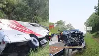 Kronologi Mobil Rumah Sakit Terguling di Tol Lampung, 3 Terluka