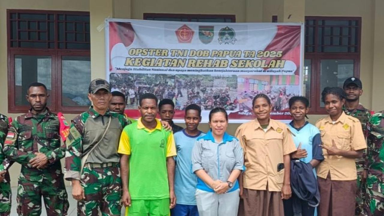 Tahukah Anda? Kodim Nduga Renovasi UKS di SMPN 1 Kenyam, Wujud Nyata TNI Peduli Pendidikan!