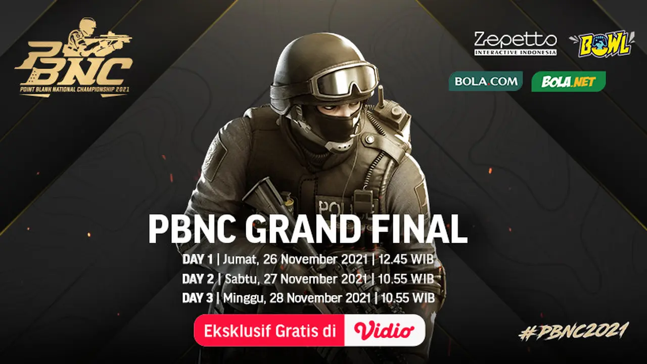 Link Live Streaming Grand Final PBNC 2021 di Vidio Pekan Ini, 26 Hingga 28 November 2021