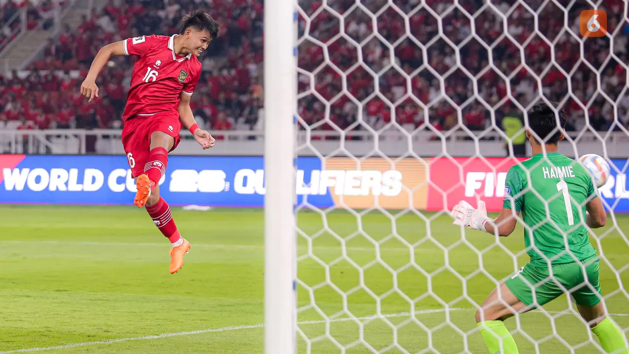Foto: Debut Hokky Caraka di Timnas Senior, Berikan Kontribusi Gol Pertama Indonesia di Kualifikasi Piala Dunia 2026