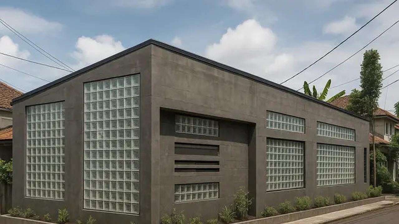 7 Desain Rumah Industrial dengan Glass Block 2025, Tampilan Hunian Jadi Berkelas dan Bikin Betah