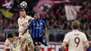 Keunggulan 1-0 untuk Inter Milan bertahan hingga akhir babak pertama. (Alexandra BEIER/AFP)