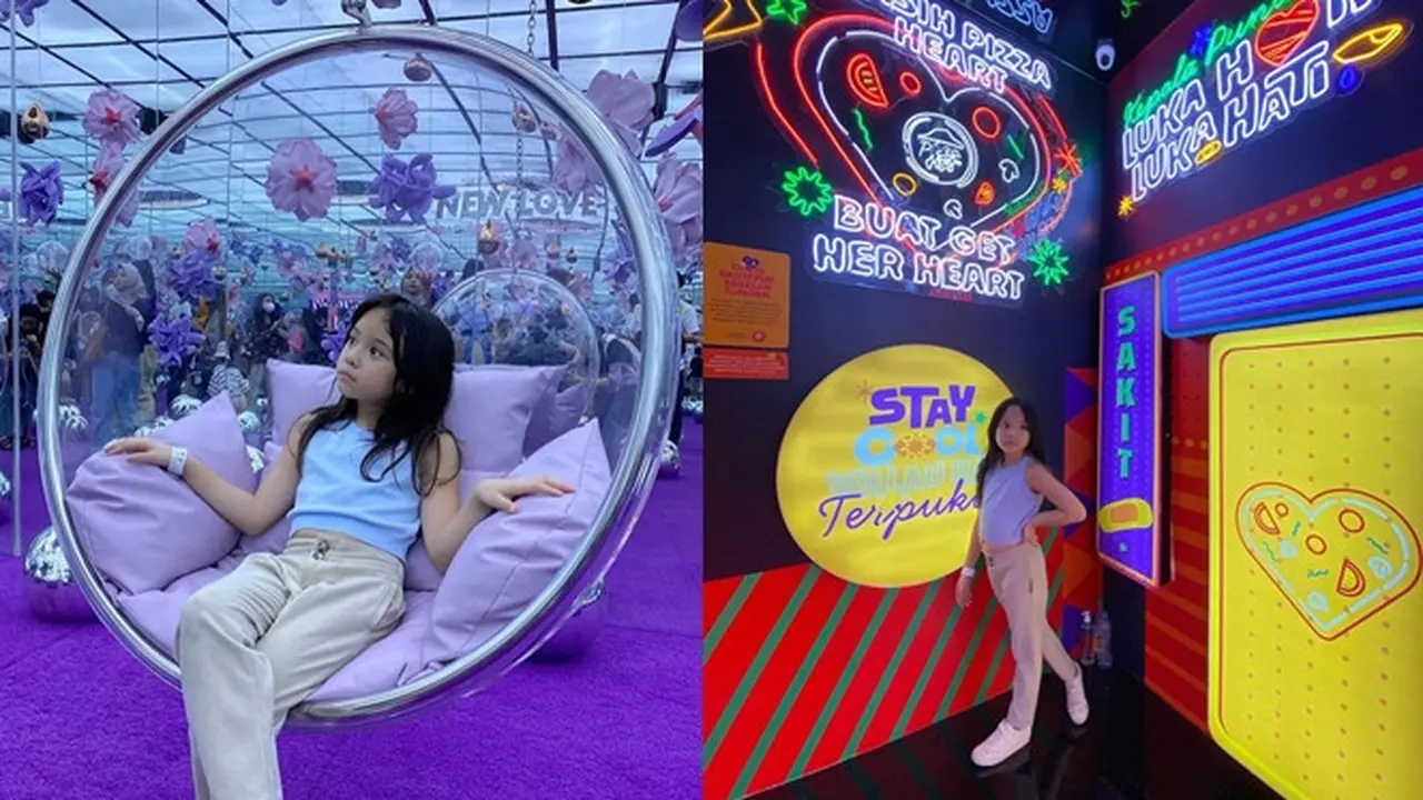 6 Potret Manis Gempi Anak Gisel Main di Museum Patah Hati, Fotogenik Banget
