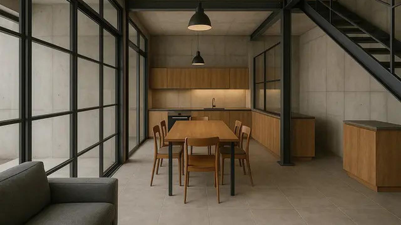 8 Rumah 5x7 Industrial Minimalis, Hunian Jadi Terasa Lapang dan Estetik
