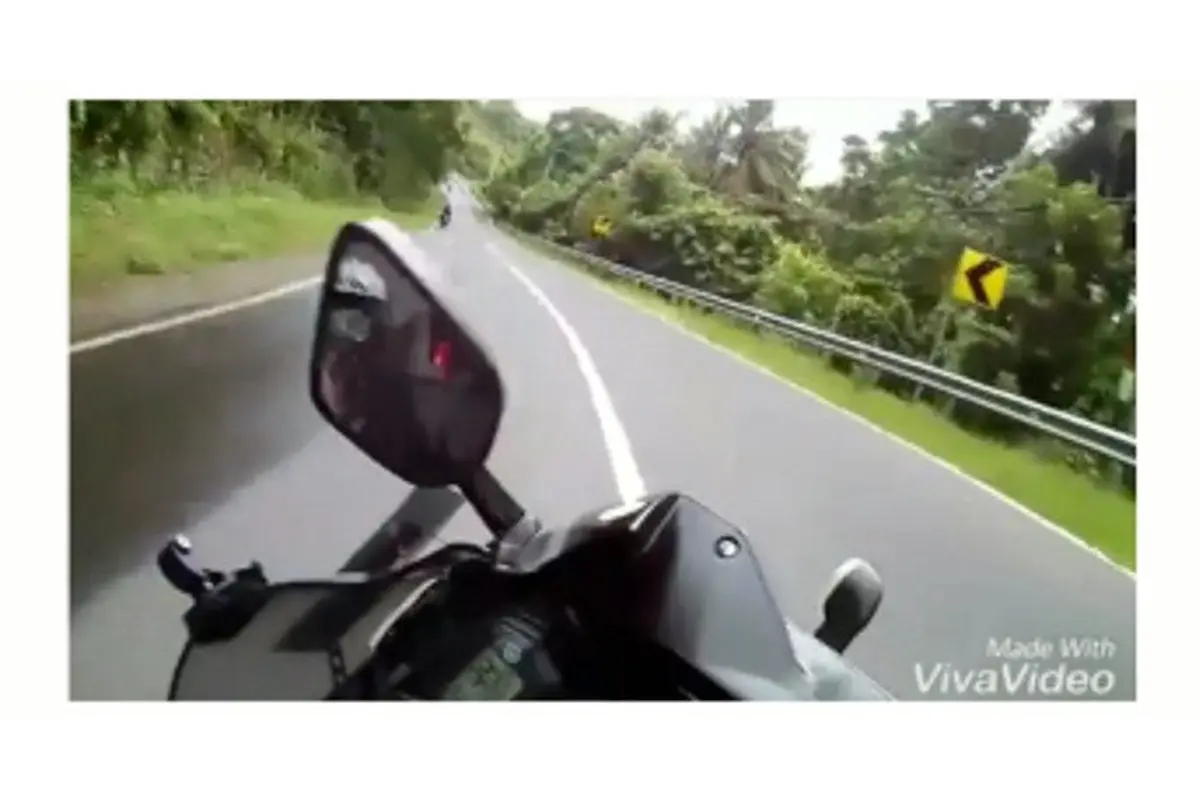 R25 saat kecelakaan di Lombok