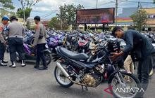 Polres Cianjur Gencarkan Razia Knalpot Bising, Ratusan Motor Diamankan