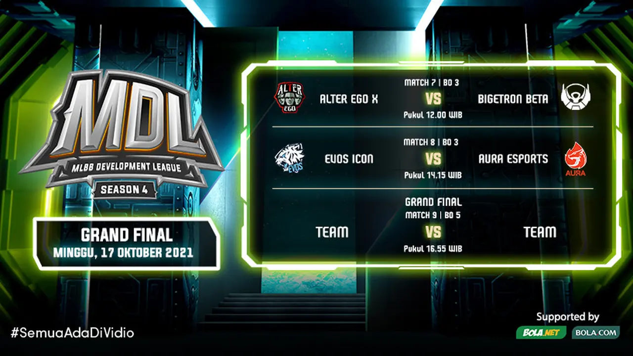Link Live Streaming MDL Season 4 Babak Play Off di Vidio, Minggu 17 Oktober 2021