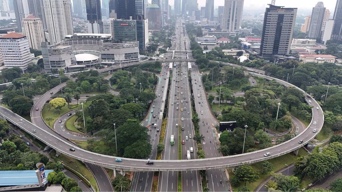 Jalanan Jakarta sepi di hari keempat Lebaran 2025