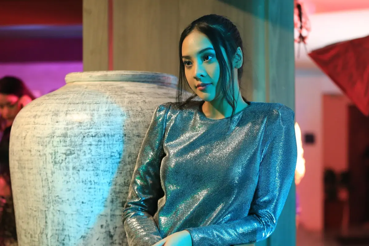 Anya Geraldine dalam film Garis Waktu. (Dok. MD Pictures)