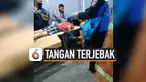 NGERI, TANGAN PEKERJA TERJEBAK DI PENGGILINGAN DAGING