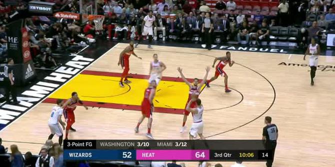 VIDEO : Cuplikan Pertandingan NBA, Heat 129 vs Wizards 102