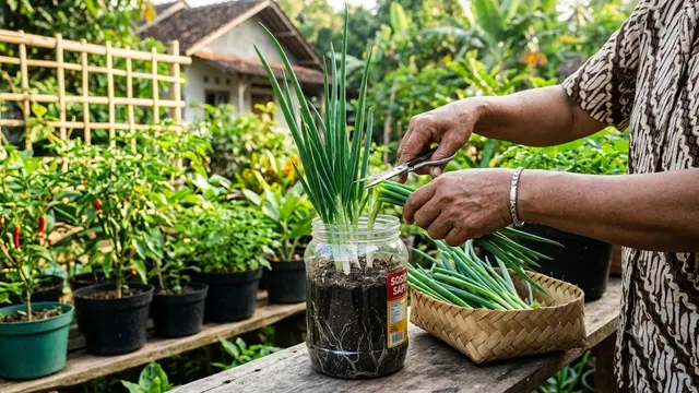 Panen Daun Bawang dengan Cara yang Tepat