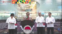 Konferensi Pers Komite Koordinasi Nasional Pencegahan dan Pemberantasan TPPU oleh Menko Polhukam Mahfud MD, Menkeu Sri Mulyani dan Ketua PPATK Ivan Yustiavandana, Senin (10/4/2023).
