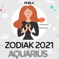 ilustrasi zodiak Aquarius 2021/copyright by FIMELA.com