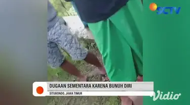 Warga dikejutkan dengan ditemukannya seorang pria tewas tergantung, yang merupakan warga Desa Jatisari Kecamatan Arjasa, Situbondo, Jawa Timur. Jenazah tergantung pada tiang beton jembatan Sabtu lalu.