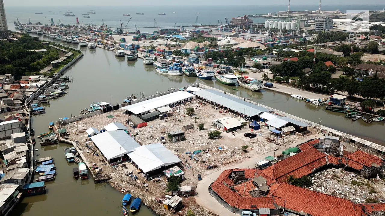 Shelter Kampung Aquarium dari Ketinggian