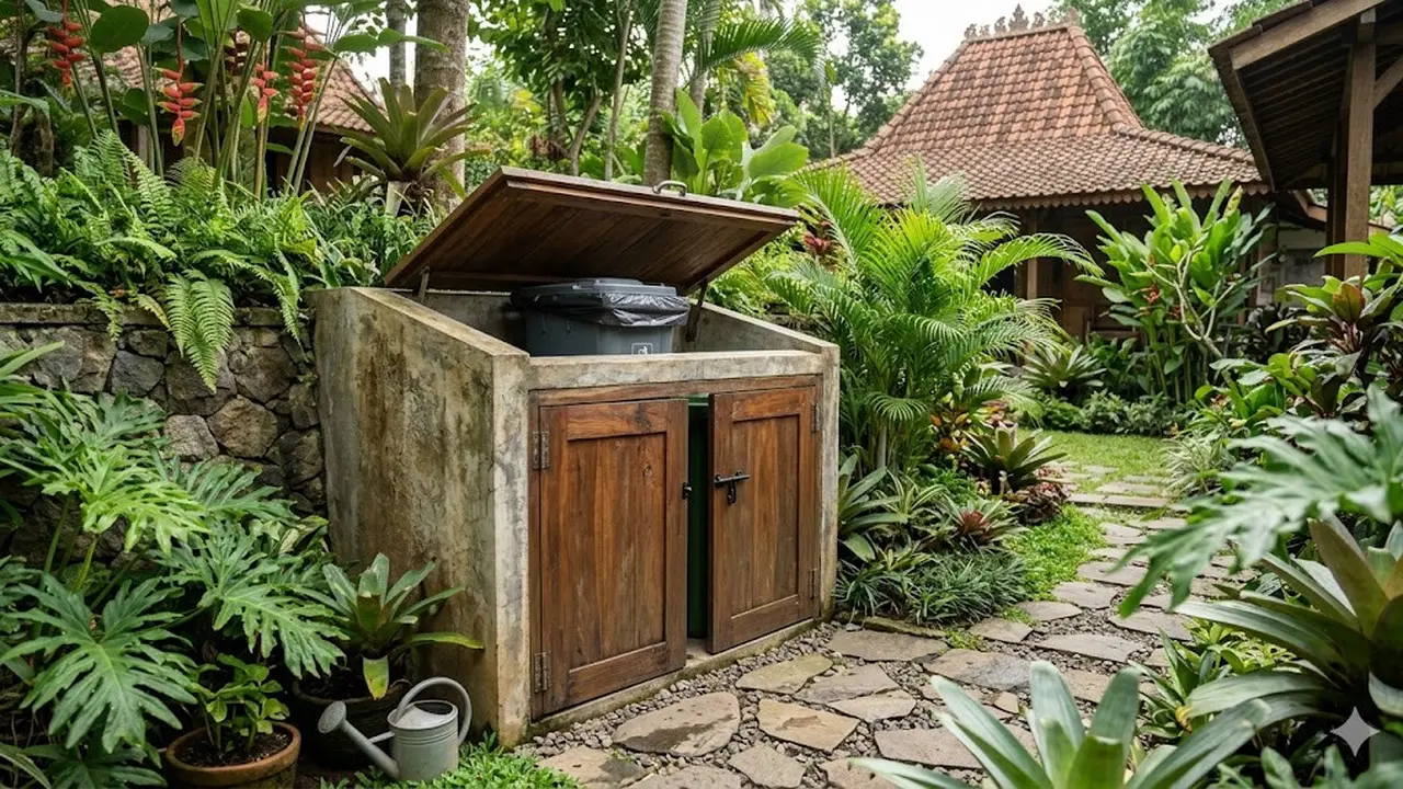 12 Inspirasi Tempat Sampah Outdoor yang Rapi, Wujudkan Lingkungan Asri