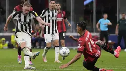 AC Milan harus puas berbagi 1 poin dengan Newcastle United setelah keduanya bermain imbang 0-0. (AP Photo/Antonio Calanni)