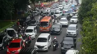 Kemacetan, salah satu masalah yang sering diadukan ke Sambat Online Kota Malang (Liputan6.com/Zainul Arifin)
