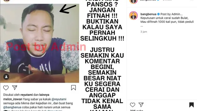 Dituding Selingkuh, Tekad Pablo Benua Semakin Bulat untuk Ceraikan Rey Utami