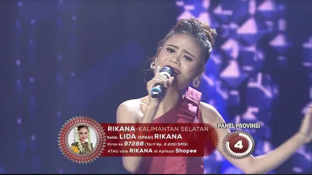 Rikana duta Kalimantan Selatan LIDA 2019 (Foto: Dok Indosiar)